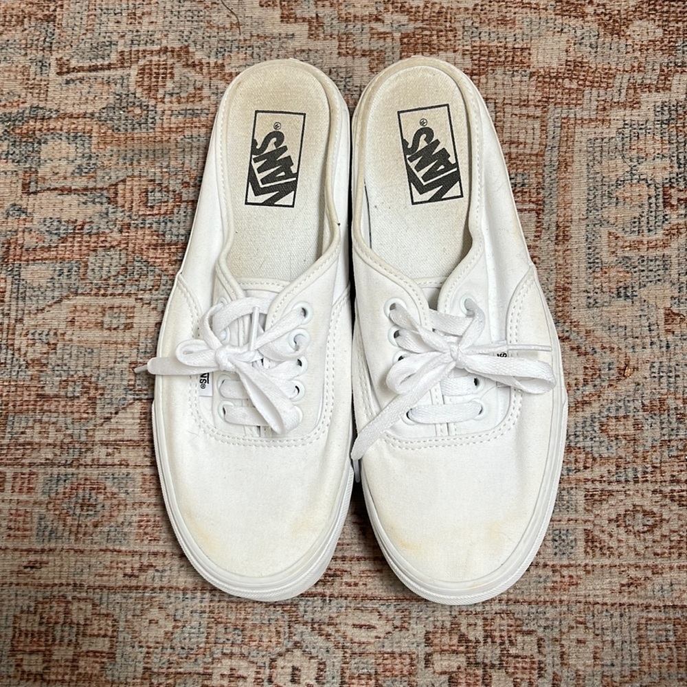 Vans canvas slip ons